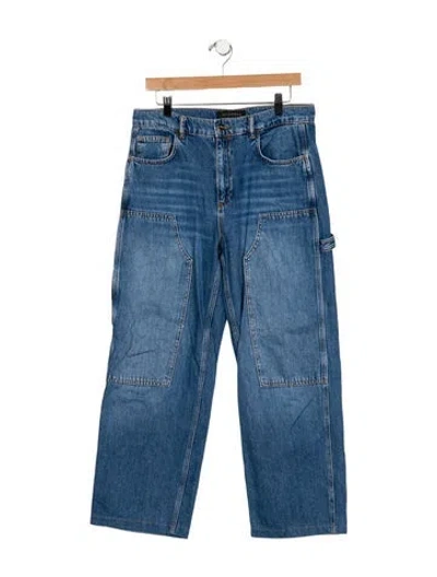 Pre-owned Allsaints Wide Leg Pants In Blue