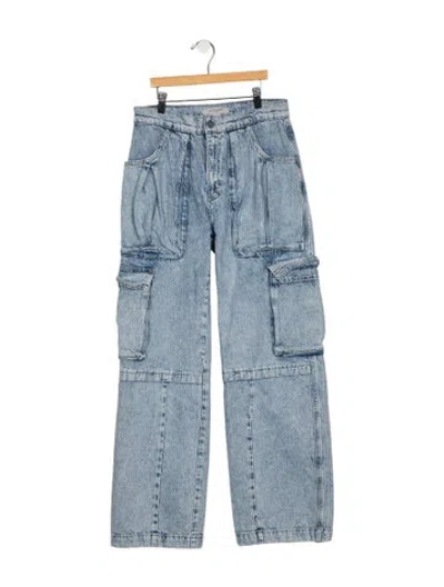 Pre-owned Allsaints Wide Leg Pants In Blue