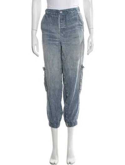 Pre-owned Allsaints Wide Leg Pants In Blue