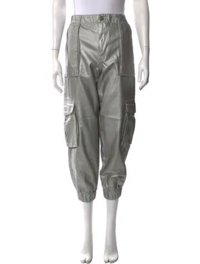 Pre-owned Allsaints Wide Leg Pants In Grey