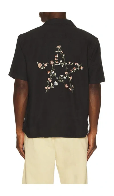 Allsaints Wilder Short Sleeve Shirt In Black