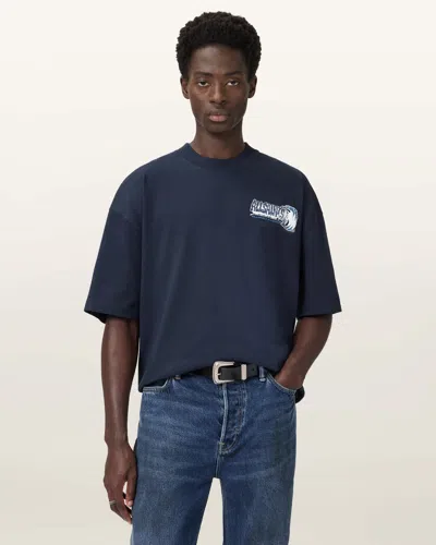 Allsaints Williams X  Burnout Crew Neck T-shirt In Multi