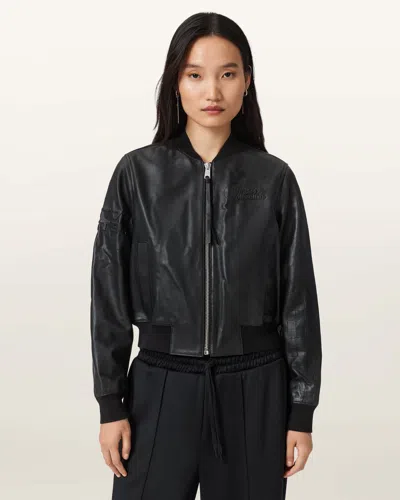 Allsaints Williams X  Orten Bomber Jacket, In Black