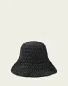 Allsaints Willow Straw Hat In Orange