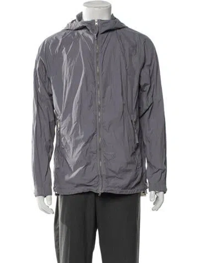 Pre-owned Allsaints Windbreaker In Gray