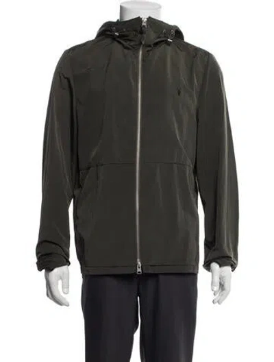 Pre-owned Allsaints Windbreaker In Green