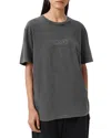 Allsaints Wings Oversize Cotton Graphic T-shirt In Gray