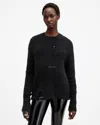 Allsaints Winnie Crewneck Sweater In Black