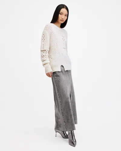 ALLSAINTS WOMEN'S ALPACA/MERINO WOOL WINNIE CREW NECK JUMPER