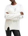 Allsaints Winnie Crewneck Sweater In Chalk White