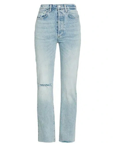 Allsaints Woman Jeans Blue Size 26 Organic Cotton, Cotton, Elastane