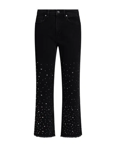 Allsaints Woman Jeans Charcoal Size 29 Cotton, Elastane In Gray