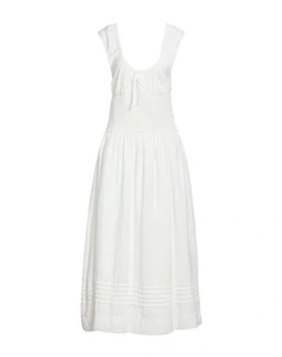 Allsaints Woman Maxi Dress White Size 8 Modal, Polyester