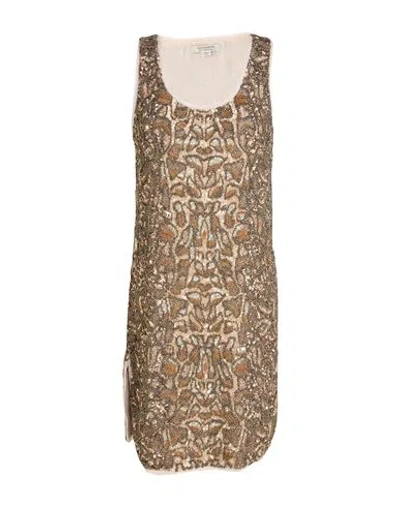 Allsaints Woman Mini Dress Bronze Size 4 Polyester In Brown