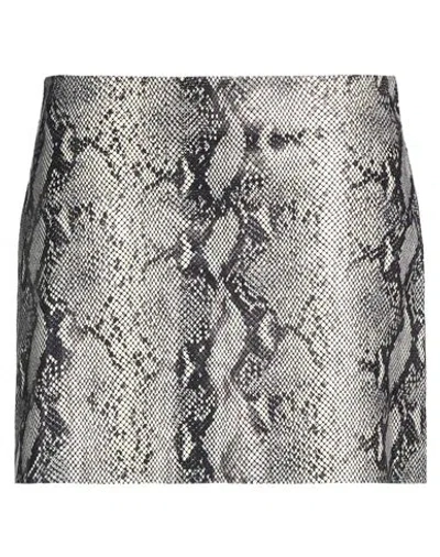 Allsaints Woman Mini Skirt Black Size 4 Goat Skin