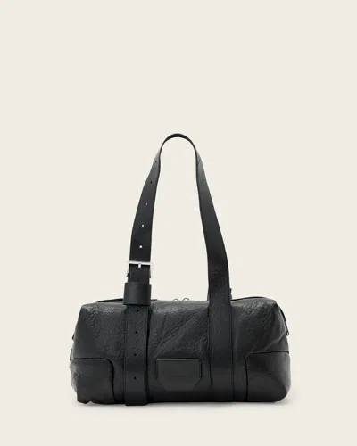 Allsaints Women's Ares Grain Leather Shoulder Bag In Black
