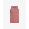 Allsaints Womens Ash Rose Pink Rina Stretch-jersey Tank Top