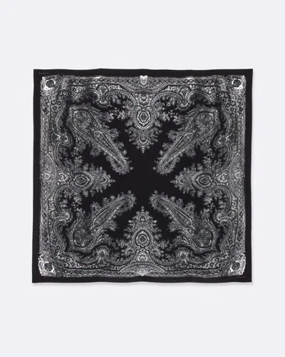 Allsaints Women's Avalon Printed Square Silk Scarf In Black