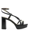 Allsaints Bella Leather Platform Heel In Black