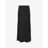 Allsaints Alexia Gathered Maxi Skirt In Black