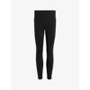 Allsaints Womens Black Cora Sizeme Skinny-leg Mid-rise Stretch-denim Jeans In Black
