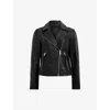 Allsaints Dalby Biker Jacket In Black