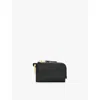 Allsaints Womens Black Remy Logo-debossed Square Leather Wallet