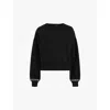 Allsaints Robin Beaded Embellished Sweatshirt In Black