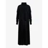 Allsaints Spark 2-in-1 Maxi Dress In Black