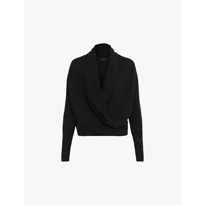 Allsaints Wasson Cardigan In Black