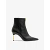 Allsaints Leather Natasha Boots 52 In Black/warm Bra