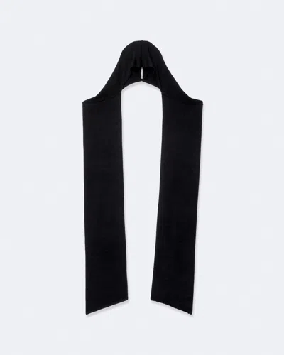 Allsaints Women's Brioni Alpaca-blend Hooded Scarf In Black