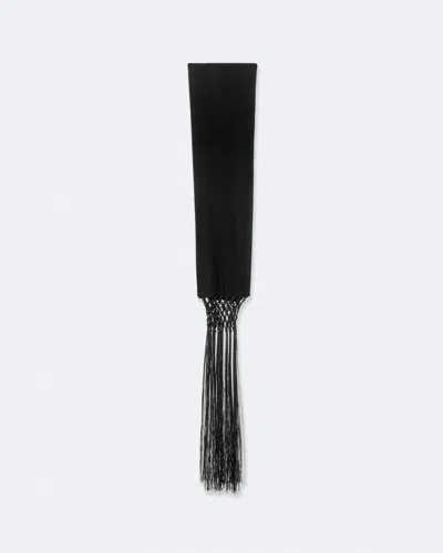 Allsaints Women's Caspian Tasselled Jersey Scarf In Black