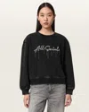 Allsaints Chains Pippa Embellished Sweatshirt In Black