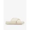 ALLSAINTS ALLSAINTS WOMEN'S CHALK WHITE SAKI CROSS-STRAP LEATHER SANDALS