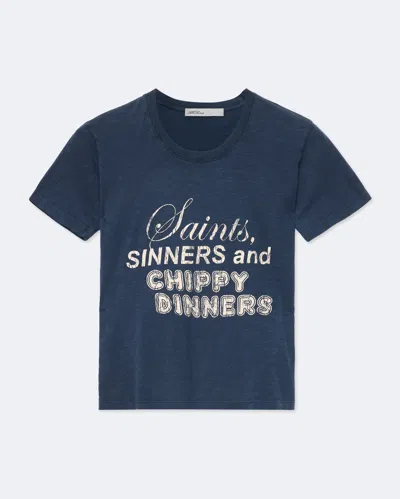 Allsaints Women's Chippy Hela Slim-fit T-shirt In Blue