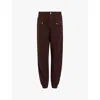 Allsaints Val Linen Blend Cargo Trousers In Dark Wine Red