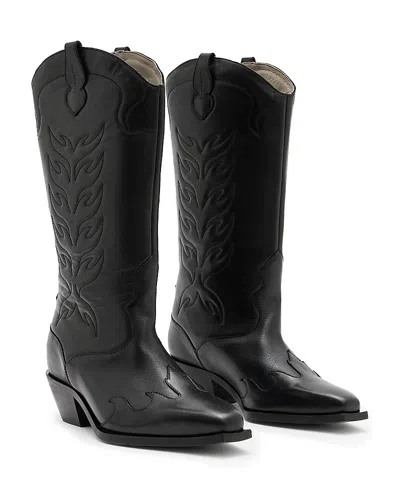 ALLSAINTS WOMEN'S DOLLY SNIP TOE WESTERN STYLE BOOTS