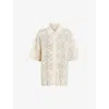 Allsaints Milly Crochet Top In Ecru White
