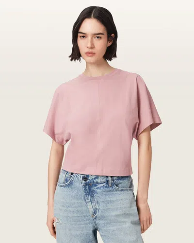 Allsaints Eden Artia Slim Fit T-shirt In Pink