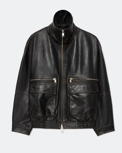 Allsaints Women's Elisa Leather Bomber Jacket In Multi