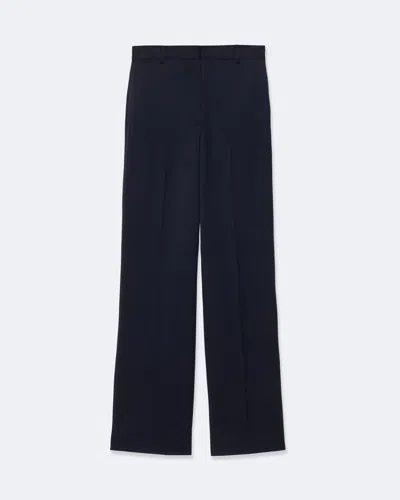 Allsaints Women's Elysia Mid-rise Slim-fit Tailored Trousers In Blue