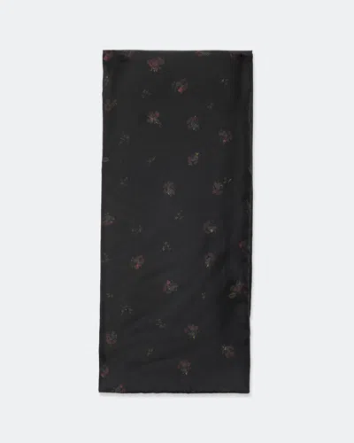 Allsaints Women's Epiphany Padded Silk Scarf In Black