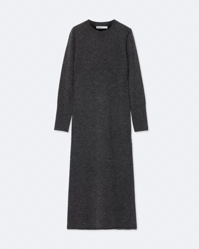 Allsaints Erith Wool Maxi Sweater Dress In Black