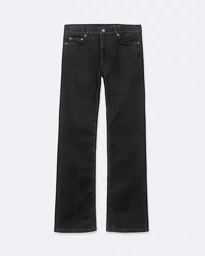 Allsaints Women's Eve Flocked Denim High-rise Bootcut Jeans In Black
