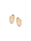 Allsaints Women's Goldtone Pyramid Stud Huggie Earrings In Yellow Gold