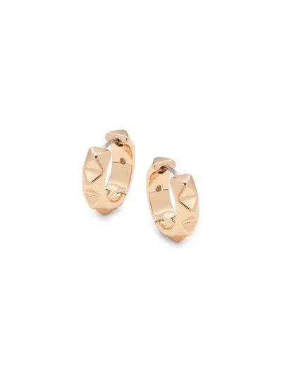 Allsaints Women's Goldtone Pyramid Stud Huggie Earrings In Yellow Gold