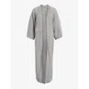 ALLSAINTS ALLSAINTS WOMENS GREY MISHA LONG-SLEEVE RELAXED-FIT KNITTED KIMONO