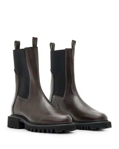 Allsaints Women's Hallie Stretch Ankle Boots In Brown