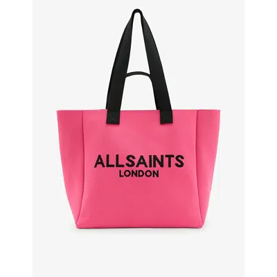 Allsaints Izzy Recycled Polyester Tote In Hot Pink